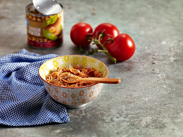 Kikærter med nudler