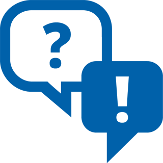 Ikon for ofte stillede sp&oslash;rgsm&aring;l